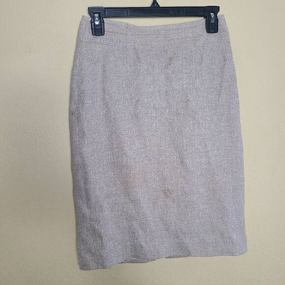 Ann Taylor Linen Blend Pencil Skirt - Picture 1 of 8
